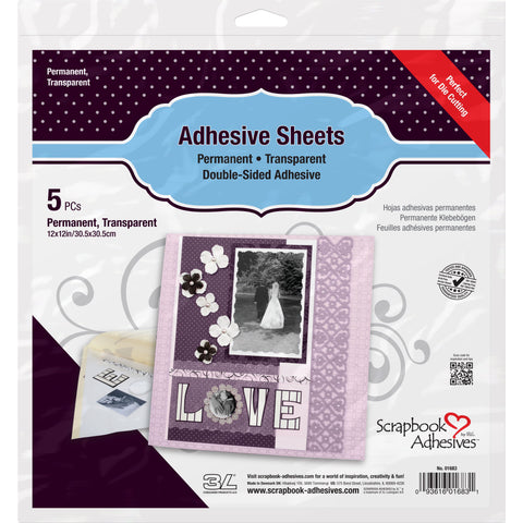 Scrapbook Adhesives - Adhesive Sheets 12x12 inch / 01683