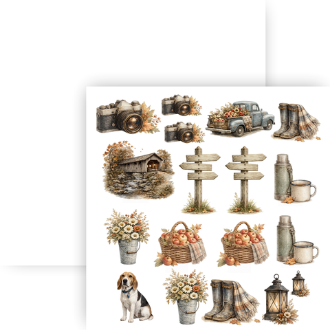 Country Craft Creations - Autumn Backroads - 12x12 Collection Pack - (PREORDER - SHIPPING SEPT 11)