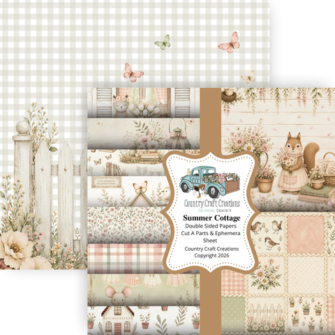 Country Craft Creations - Summer Cottage - 8x8