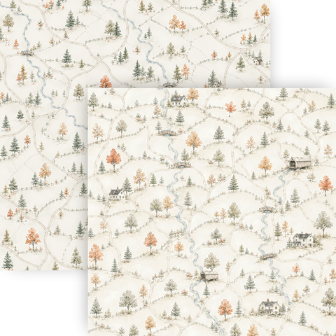 Country Craft Creations - Autumn Backroads - 12x12 Collection Pack - (PREORDER - SHIPPING SEPT 11)