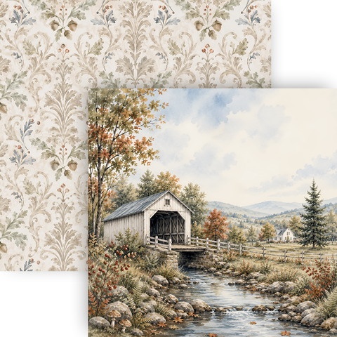 Country Craft Creations - Autumn Backroads - 12x12 Collection Pack - (PREORDER - SHIPPING SEPT 11)