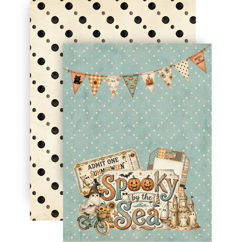Country Craft Creations - Summerween Ghosts on Vacation - 6x8 / 27 Double-Sided 6x8 Papers SHIPPING AUGUST 1ST