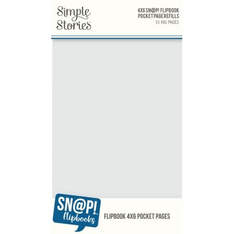 Simple Stories - Sn@p 4x6 Flipbook Pocket Pages - 4x6 Refills