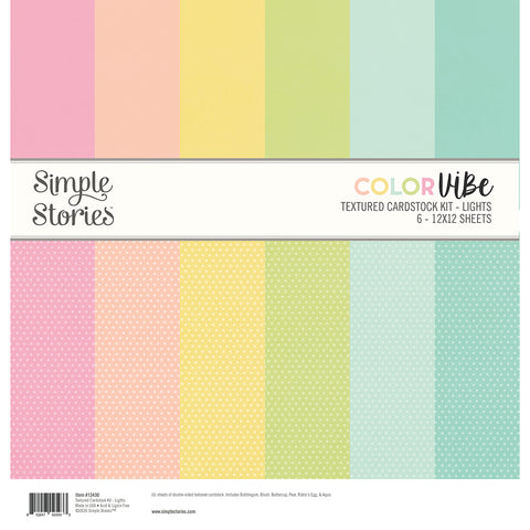 Simple Stories - Color Vibe - Lights - Collection Kit - Textured