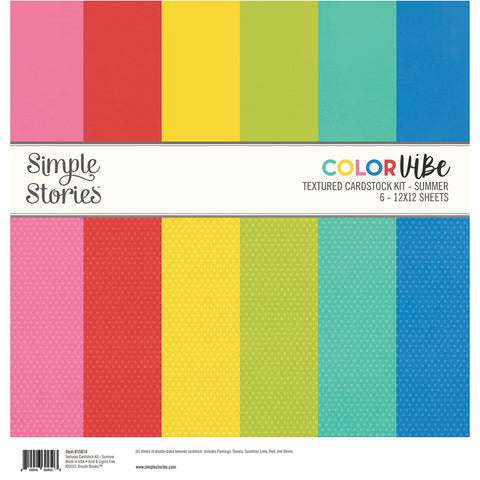 Simple Stories - Color Vibe - Summer - Collection Kit - Textured