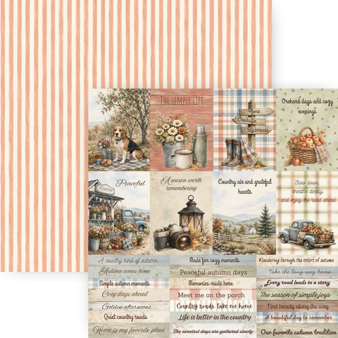 Country Craft Creations - Autumn Backroads - 12x12 Collection Pack - (PREORDER - SHIPPING SEPT 11)