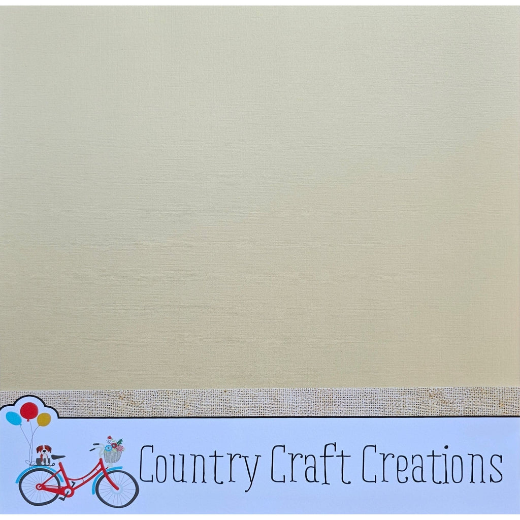 Artisan Cardstock - Linen - Pearl / Gold 12x14 - Single Sheet