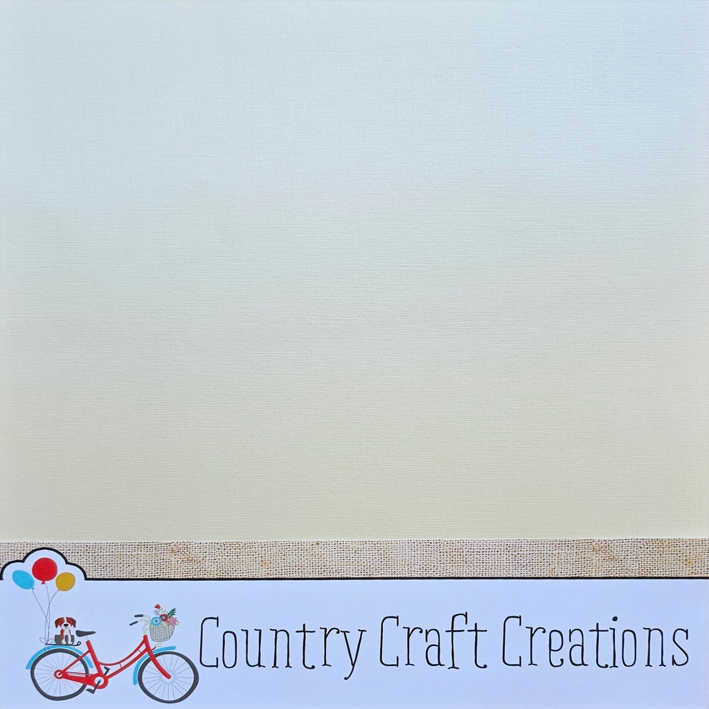 Artisan Cardstock - Pearl / Natural Linen / Single Sheets 12x12