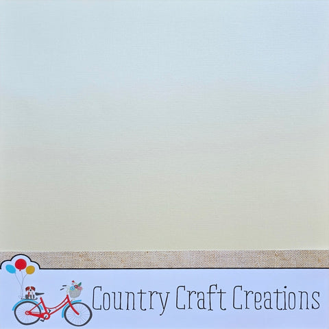 Artisan Cardstock - Linen - Pearl / Natural - Single Sheets 12x14