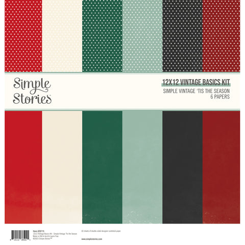 Simple Stories - Simple Vintage 'Tis The Season - Basics Kit
