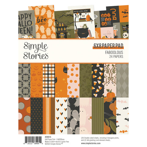 Simple Stories - FaBOOlous - 6x8 Paper Pad