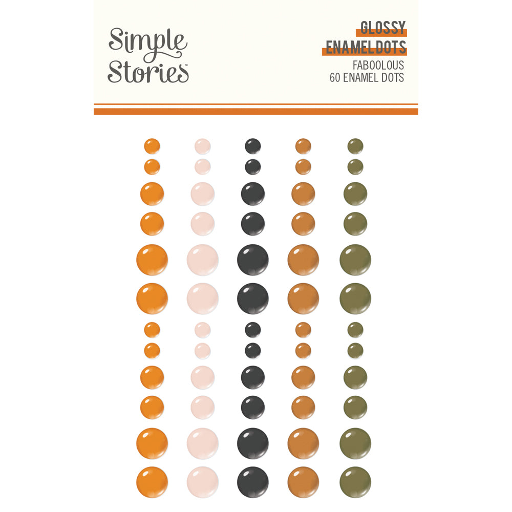 Simple Stories - FaBOOlous - Glossy Enamel Dots