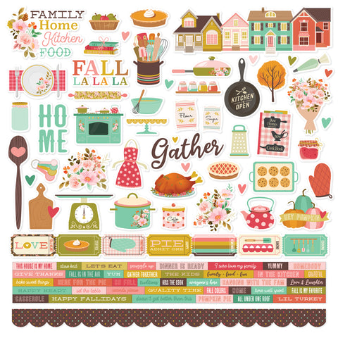 Simple Stories - What's Cookin' - 12 x 12 Cardstock Stickers