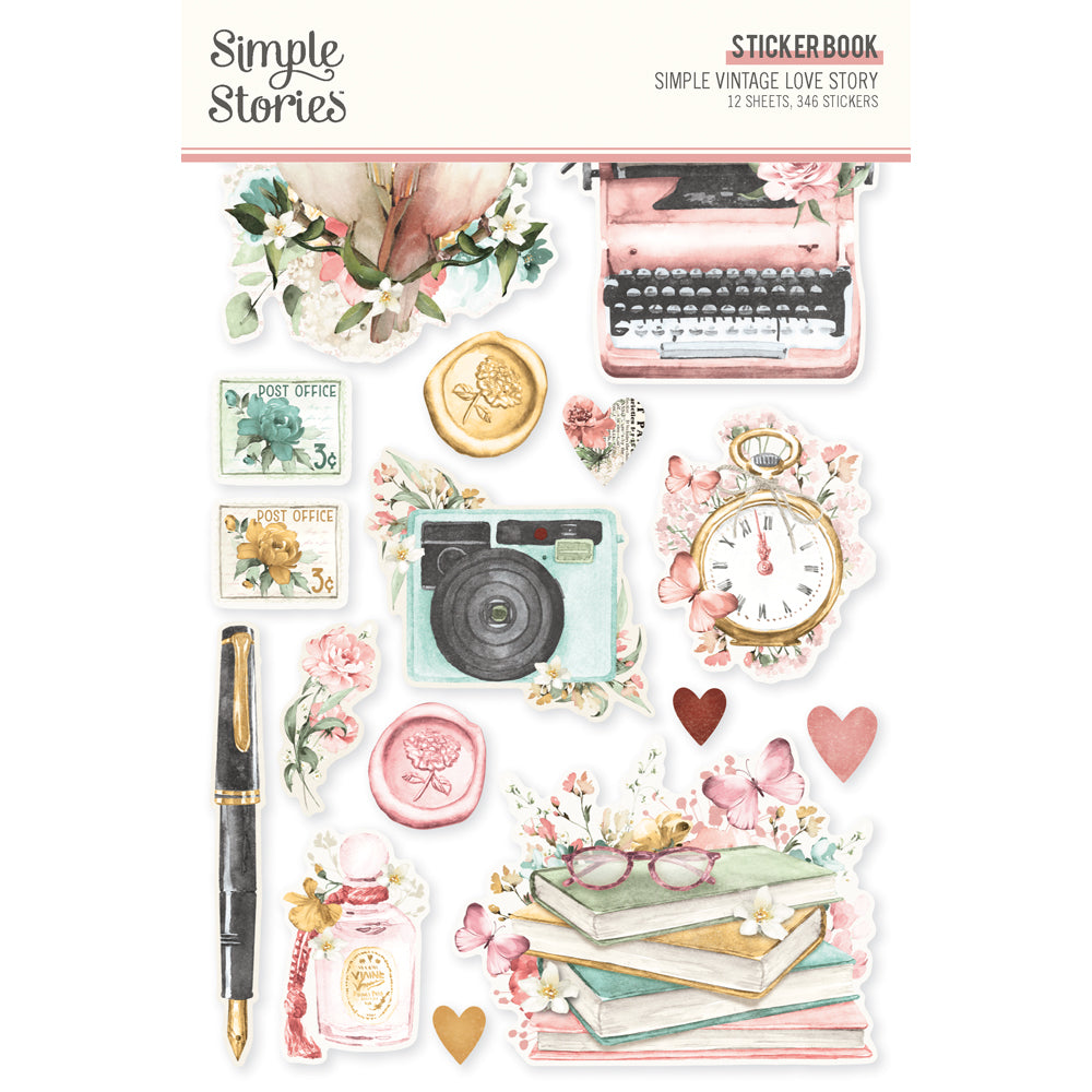Simple Stories - Simple Vintage Love Story - Sticker Book