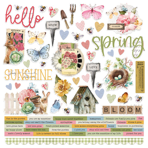 Simple Stories - Simple Vintage Spring Garden - 12 x 12 Cardstock Stickers
