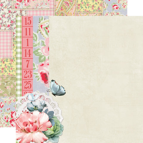 Simple Stories - Simple Vintage Spring Garden - 12x12 Single Sheet - Let Love Grow