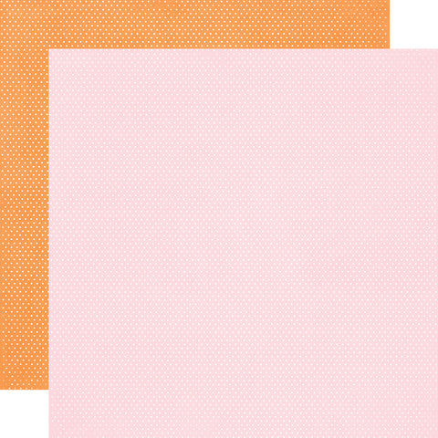 Simple Stories - Simple Vintage Essentials Color Palette - 12x12 Single Sheet - Dots / Blush & Orange