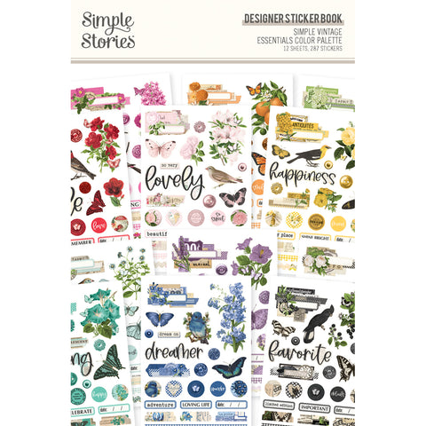 Simple Stories - Simple Vintage Essentials Color Palette - Sticker Book / Designer