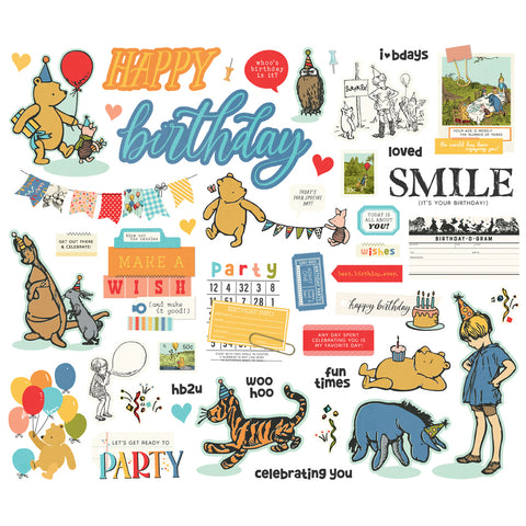Simple Stories - Say Cheese Classic Pooh Birthday -  Bits & Pieces