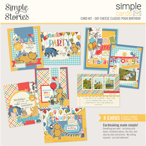 Simple Stories - Say Cheese Classic Pooh Birthday - Simple Cards Card Kit