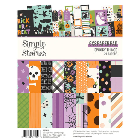 Simple Stories - Spooky Things - 6x8 Paper Pad