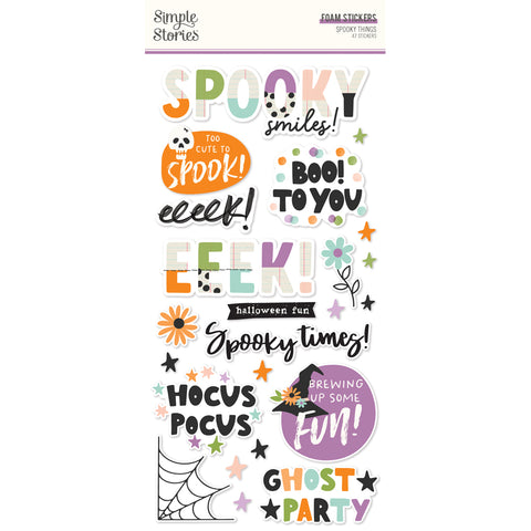 Simple Stories - Spooky Things - Foam Stickers
