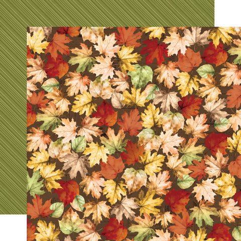 Simple Stories - Simple Vintage Autumn Breeze - 12x12 Single Sheet - Falling Leaves