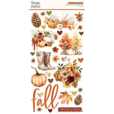 Simple Stories - Simple Vintage Autumn Breeze - 6x12 Chipboard
