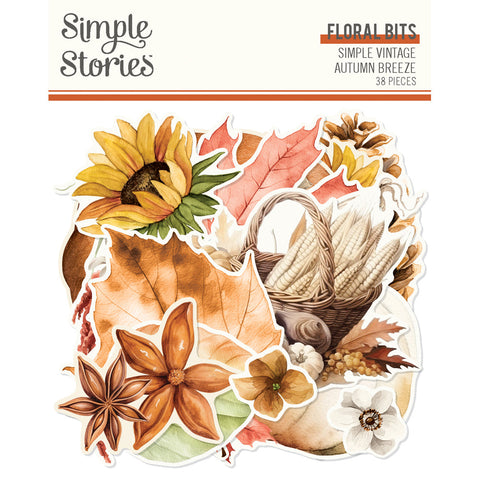 Simple Stories - Simple Vintage Autumn Breeze -  Floral Bits & Pieces