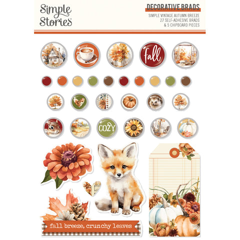Simple Stories - Simple Vintage Autumn Breeze- Decorative Brads