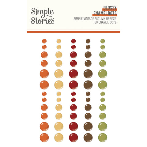Simple Stories -Simple Vintage Autumn Breeze  - Glossy Enamel Dots