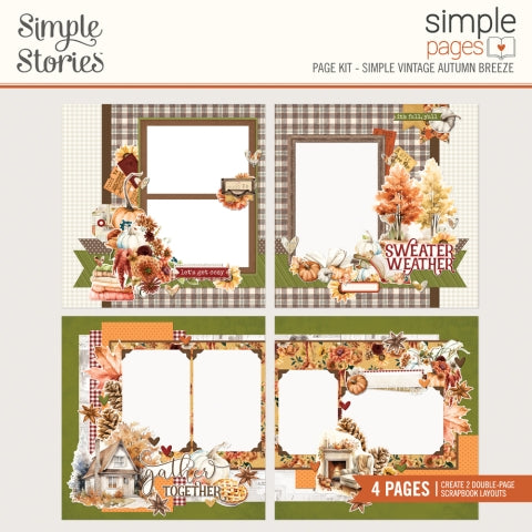 Simple Stories -Simple Vintage Autumn Breeze  - Simple Pages Page Kit