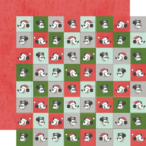 Simple Stories - Classic Mouse Christmas - 12x12 Single Sheet - Keep it Jolly