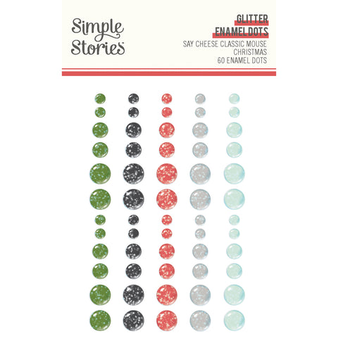 Simple Stories - Classic Mouse Christmas - Glitter Dots
