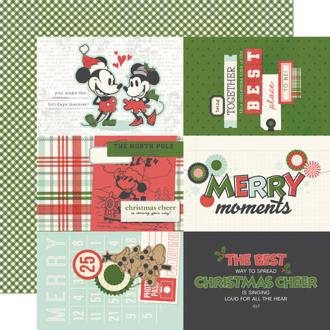 Simple Stories - Classic Mouse Christmas - 12x12 Single Sheet - 4x6 Elements