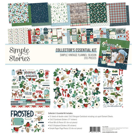 Simple Stories - Simple Vintage Flannel Season  - Collectors Essentials Kit