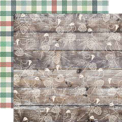Simple Stories - Simple Vintage Flannel Season  - 12x12 Single Sheet - Stayin' Cozy