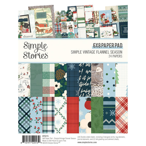 Simple Stories -Simple Vintage Flannel Season - 6x8 Paper Pad