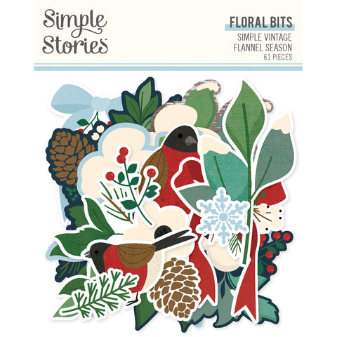 Simple Stories - Simple Vintage Flannel Season -  Floral Bits & Pieces