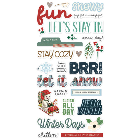 Simple Stories - Simple Vintage Flannel Season - Foam Stickers