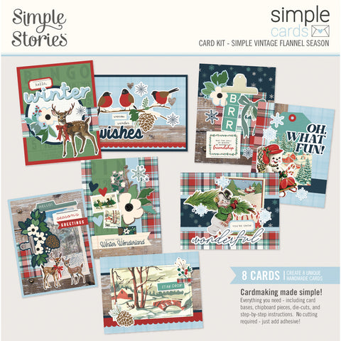 Simple Stories - Simple Vintage Flannel Season - Simple Card Kit