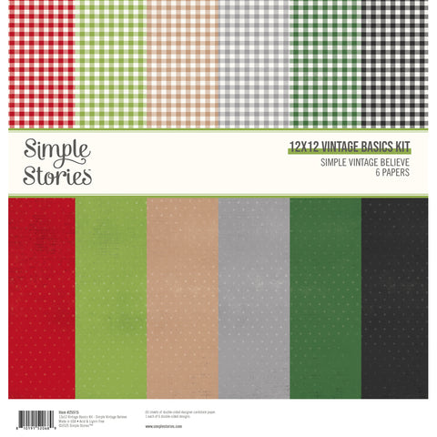 Simple Stories - Simple Vintage Believe - Vintage Basics Kit
