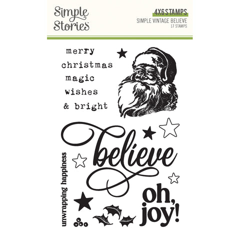 Simple Stories - Simple Vintage Believe - 4x6 Stamp
