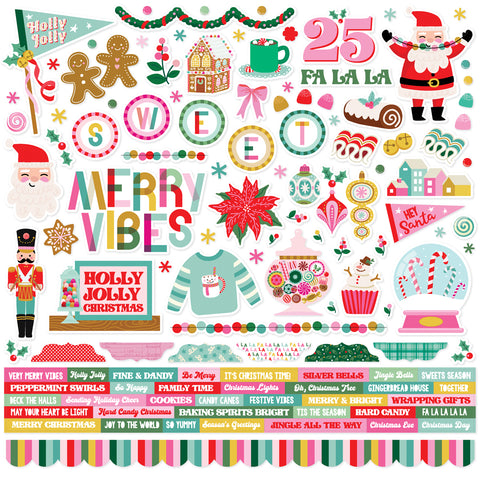 Simple Stories - Hard Candy Christmas - 12x12 Collection Kit
