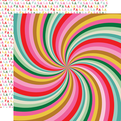 Simple Stories - Hard Candy Christmas  - 12x12 Single Sheet - Merry Vibes