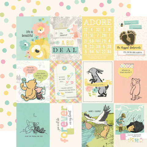 Simple Stories - Say Cheese Classic Pooh Baby - Single Sheet 3x4 Elements