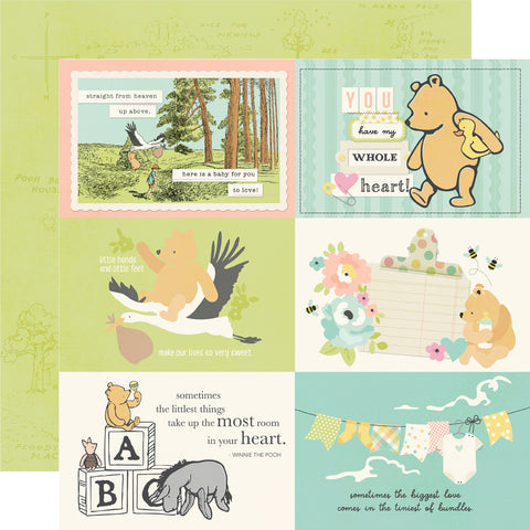 Simple Stories - Say Cheese Classic Pooh Baby - Single Sheet 4x6 elements