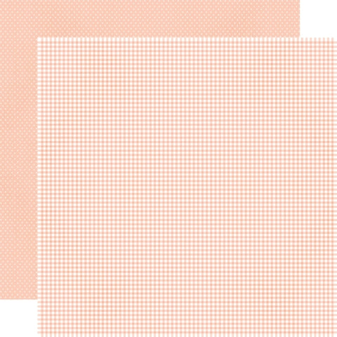Simple Stories - Say Cheese Classic Pooh Baby - 12x12 Single Sheets - Blush Gingham
