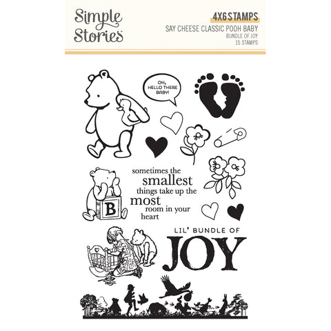 Simple Stories - Say Cheese Classic Pooh Baby - 4x6 Stamps - Bundle of Joy