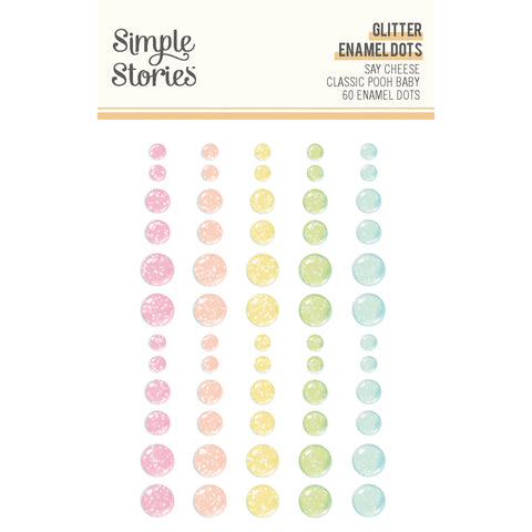 Simple Stories - Say Cheese Classic Pooh Baby - Glitter Enamel Dots